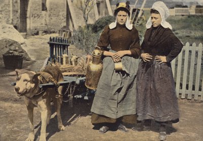 Milk Seller in Antwerp by European Photographer